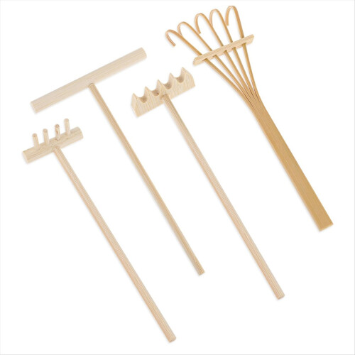 Rake Tool Set - 4 Miniature Sand Rakes for Deskto 1