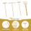 Rake Tool Set - 4 Miniature Sand Rakes for Deskto 3