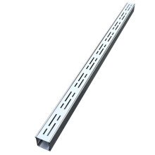 2in Narrow Drain Trench Outdoor Metal Stainless Steel Paver Grille Drain Kit With Grate Cover 100x5x3 Cm Silver