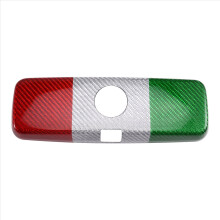 Carbon Fiber Car Inner Mirror Decorative Cover for Fiat 500 Abarth Interior Sticker Accessories