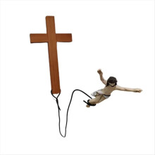 Jesus Bungee WallCross Decoration Home Office Chur