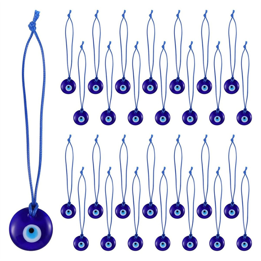 50 Pcs Turkish -Eye Pendants, Glass Beads Han Blue 4853093920689