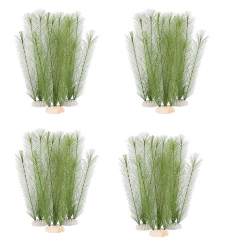 12X Aquarium Decorations Fish Tank Artificial Gree 1