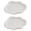 Schmucktablett, Schale, niedliches Wolken-Keramik-Schmucktablett 1