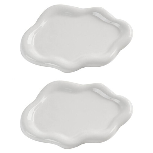 Schmucktablett, Schale, niedliches Wolken-Keramik-Schmucktablett
