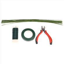 Kit de herramientas para arreglos florales, cinta para envolver tallos, alambre verde para ramo de flores