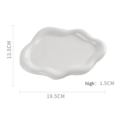 Schmucktablett, Schale, niedliches Wolken-Keramik-Schmucktablett 2