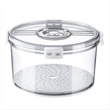 Airtight Bread Box Round Homemade Storage Container Time Recording Kee