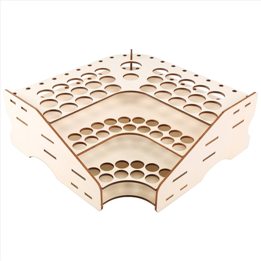 Photos - Other Furniture 81 Hole Wooden Pigment Bottle Storage Organizer Color Paint Ink Brush