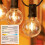G40 Solar Powered Led Lights 18Ft Outdoor Patio Globe String Bistro Ya 9