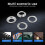 Ringenset, 100 sets ringen (diameter 1/2 inch) 10