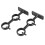 Curtain Rod Bracket, 2Pcs Double Holder, Brackets Hooks for Living Roo 11