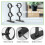 Curtain Rod Bracket, 2Pcs Double Holder, Brackets Hooks for Living Roo 10