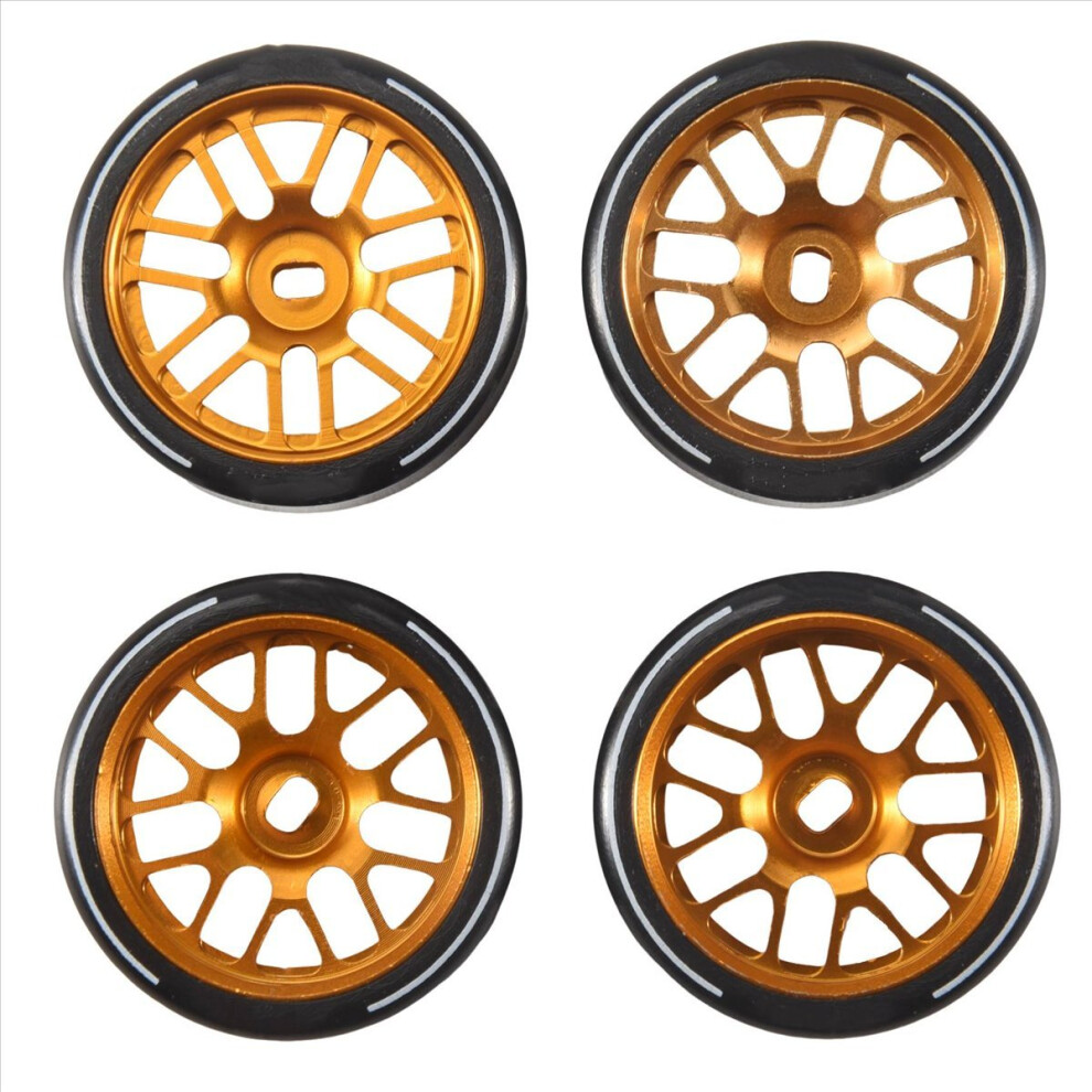4Pcs Metal Wheel Rim Hard Plastic Drift Tire Tyres For 284131 K969 K98 4852430001609