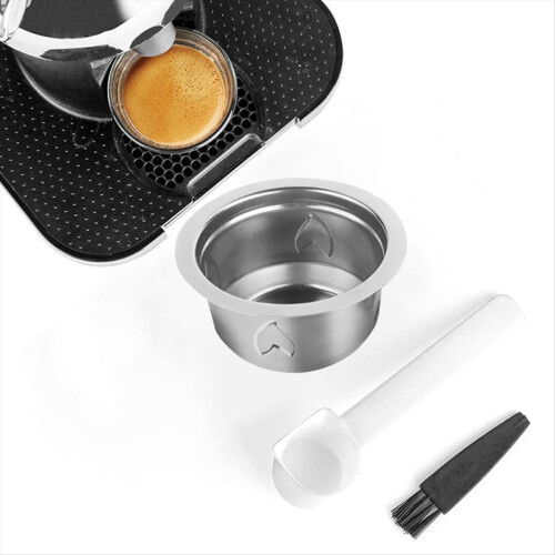 Herbruikbare koffie capsules RVS pod Espresso navulbare pods 2