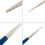2Pcs/Set Iron Wire Winding Rods Wrapping Tool Blue with 10 Size Loop f 7