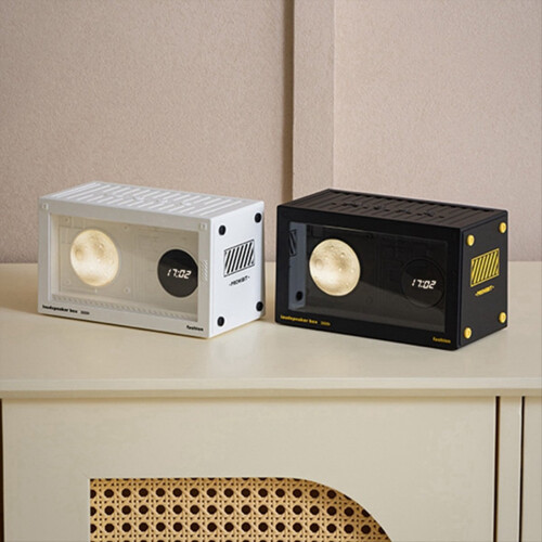 Planet Nachttisch-Radiowecker mit USB-Ladegerät, Bluetooth-Lautsprecher, Bl 2