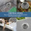 8 Pcs Gutter Guards - Aluminum Downspout Guard, Expandable Leaf Strain 7