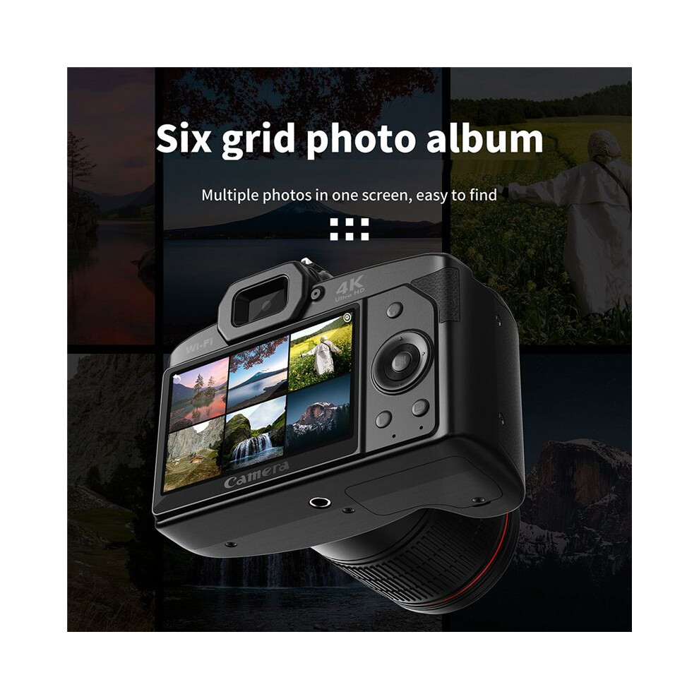Digital Photography Camera 4K Wifi Web Cam Vintage Vlog Video Recorder 4852430004266