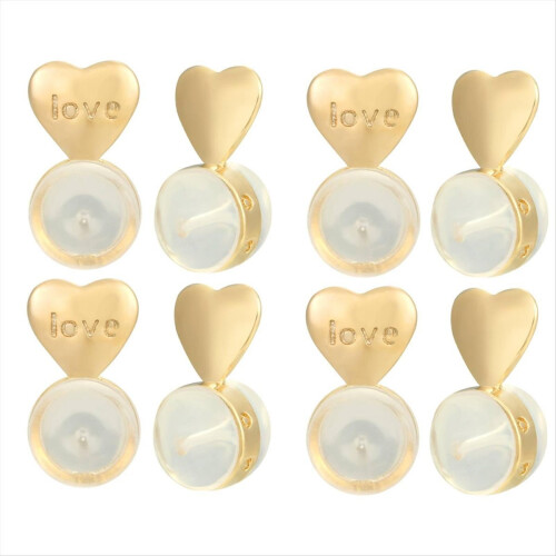 8PCS Earring Backs for -Ears, Lifter Replacements Heavy Earrings,Gold 1