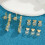 8PCS Earring Backs for -Ears, Lifter Replacements Heavy Earrings,Gold 4