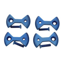 1 Set Titanium Bike Locking Pedal Bicycle Plate Bow Tie Shape for Zero