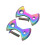 1 Set Titanium Bike Locking Pedal Bicycle Plate Bow Tie Shape for Zero 7