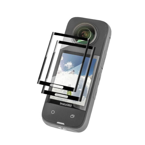 Για Insta360X3 Προστατευτικό οθόνης HD από σκληρυμένο γυαλί 2 τεμάχια Curved Pro