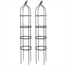 Traliccio per piante rampicanti, supporto per vite da giardino, torre per fiori, 2 pezzi (A)