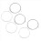 Classic Guitar Six Strings SC12 Nylon Silver Plating Set Super Light 9