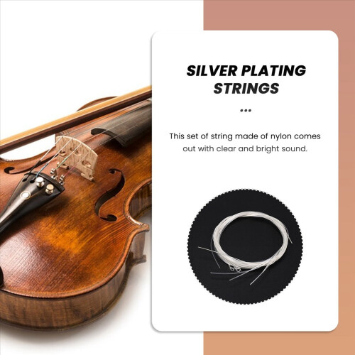 Classic Guitar Six Strings SC12 Nylon Silver Plating Set Super Light 2
