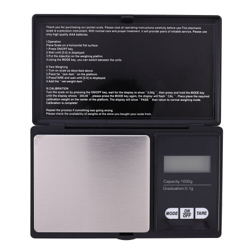 Ψηφιακή ζυγαριά κοσμημάτων 1000g x 0.1g, χρυσά, ασημένια, νομίσματα, ακριβείς 1