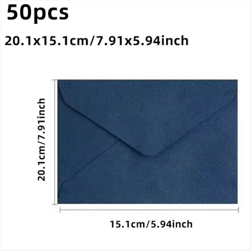 50 τεμάχια φακέλους 20,1x15,1cm για προσκλήσεις γάμου και επαγγελματική κάρτα 2