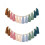 2-teilige Regenbogen-Boho-Quastengirlande mit Holzperlen, farbenfroher Wandbehang 1