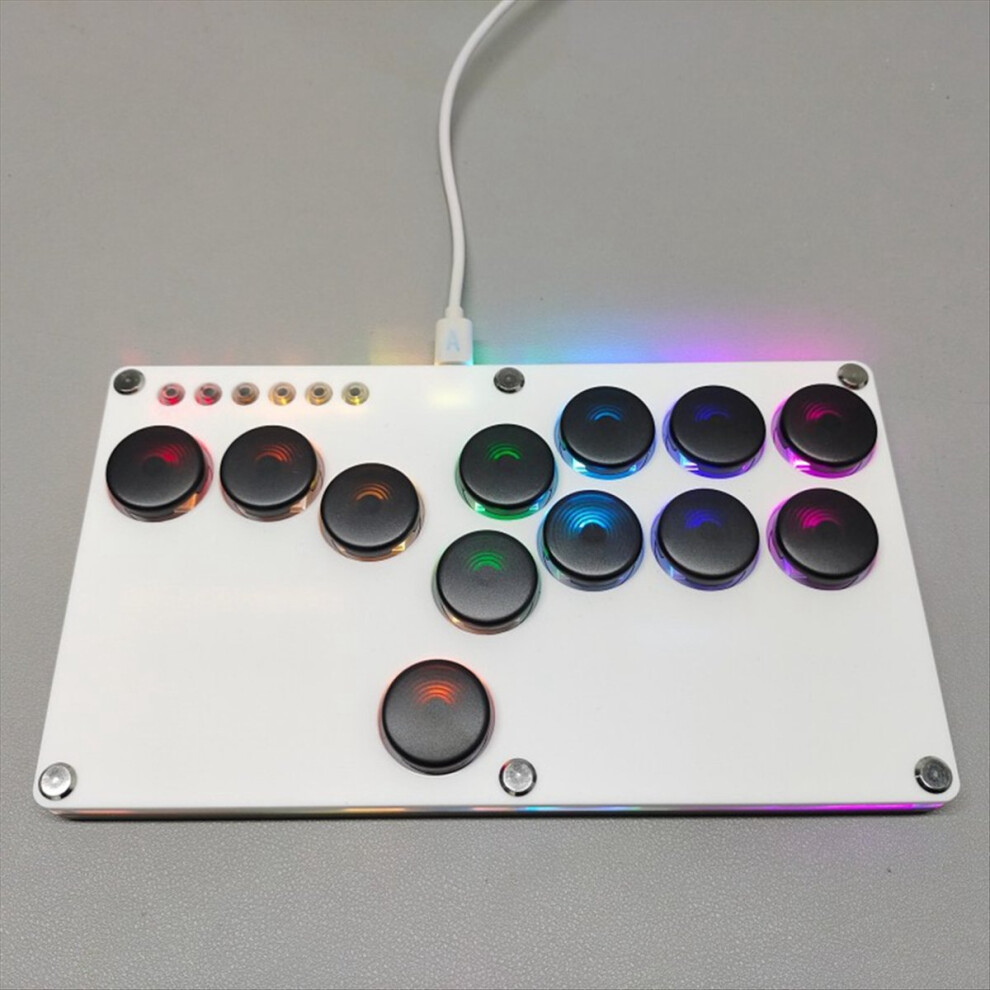 Fighting Game Encoder Controller Xinput/Dinput Mini Console // Black