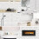 Πλακάκι backsplash 12 φύλλων με αυτοκόλλητο stick, με ψεύτικο λευκό μάρμαρο από PVC 5