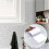 Πλακάκι backsplash 12 φύλλων με αυτοκόλλητο stick, με ψεύτικο λευκό μάρμαρο από PVC 8
