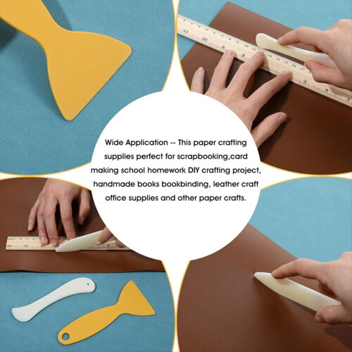 Bone Folder Tool, Paper Folding Tools,Plastic Creaser,for Making Craft 2