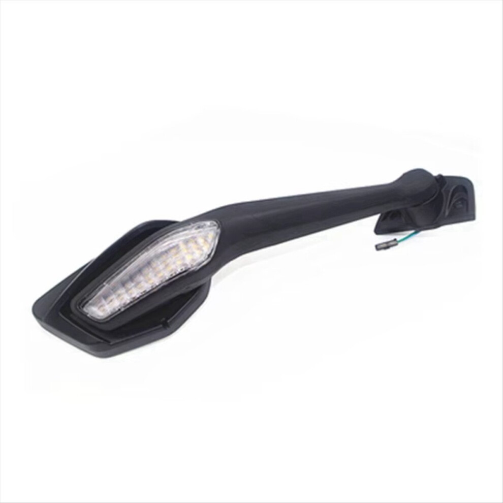 Motorcycle Rear View Mirror Left Right Rearview Reflector With Turn Si Light 4852430017082