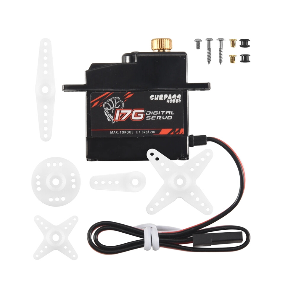 S0017m 17G Metal Gear 1.8Kg Digital Servo For Rc Airplane Robot 1/18 4852430040257