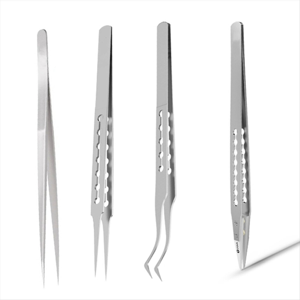 4Pcs Tweezers Non-Magnetic Anti-Static Corrosion Resistant For Precise 4851036392494