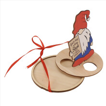 Weihnachtlicher Mini-Weinflaschenhalter, Weihnachtsmann-Stil, hübscher Spirituosenständer, Festival-T