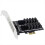 Νέα κάρτα προσαρμογέα M.2 σε PCIE διπλού δίσκου, συστοιχία διπλών δίσκων PCIe X1/X4/X8 2