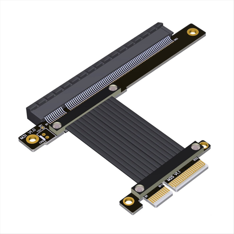 Pci-E 4.0 X4 To X16 Extension Cable Riser Pcie 64G/Bps Adapter For Rtx 4852430019208