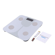 Báscula de baño digital con sensor de grasa corporal, peso corporal inteligente, peso corporal