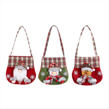Weihnachtsgeschenktüten aus Stoff, Gastgeschenktüten, Weihnachtshandtaschen mit Cartoon-Motiven
