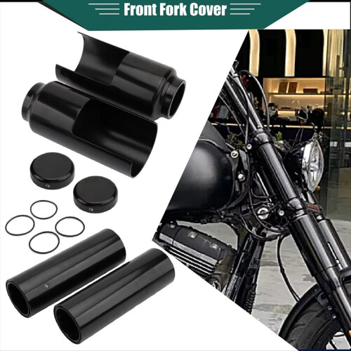 Motorcycle Upper/Lower Front Fork Cover Protective Sleeve Kits for Dyn 2
