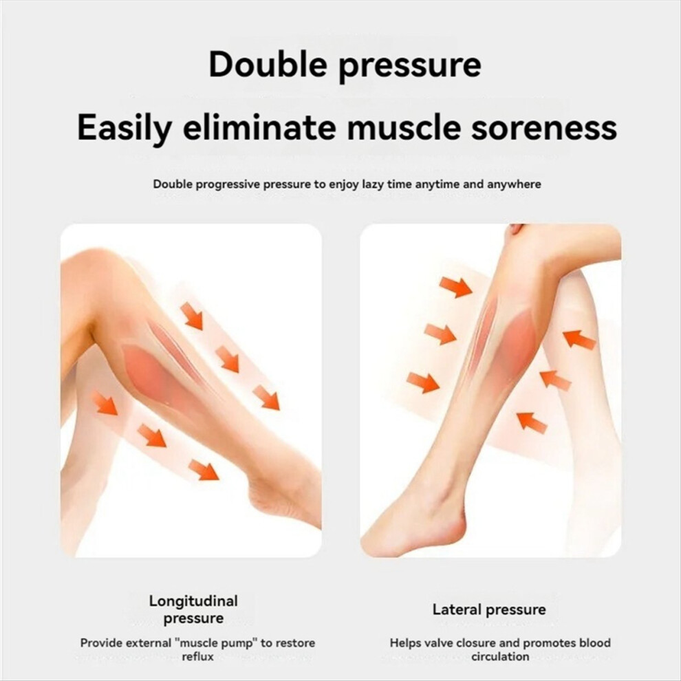 Typecat Legmassager Calf Air Compression Massager With Heat Cordless Leg For C