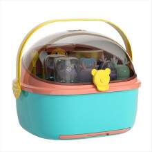 Boîte de rangement pour biberons, porte-gobelets étanche, organiseur de tasses avec couvercle en silicone.