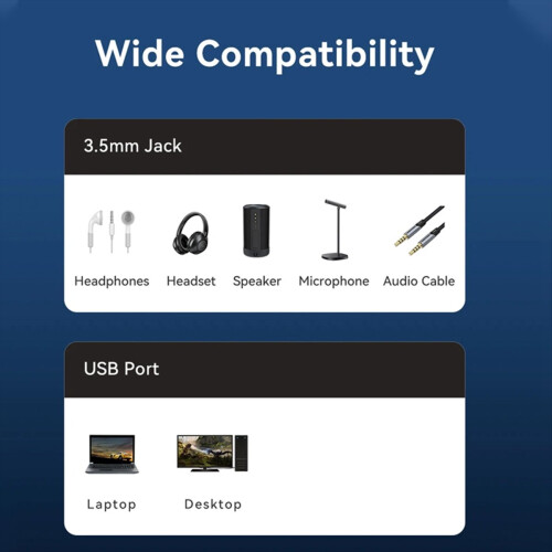 Externer USB-Computer-Soundkarten-Adapter mit 7.1-Kanal-Audioverstärker